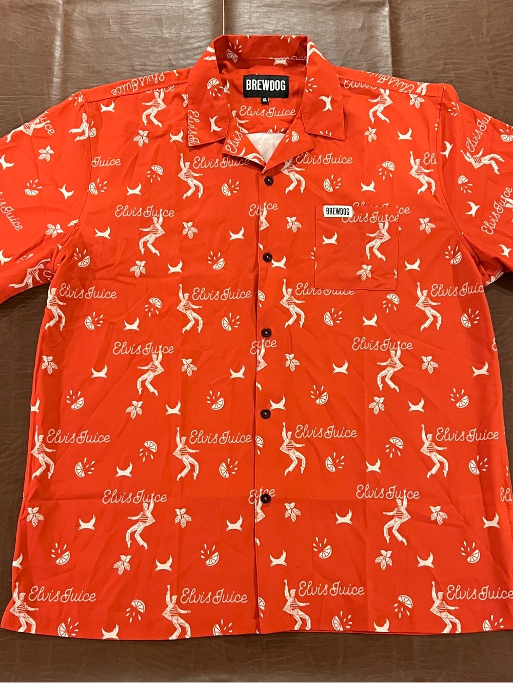 BrewDog Elvis Juice Men’s Button Down Shirt - Size XL